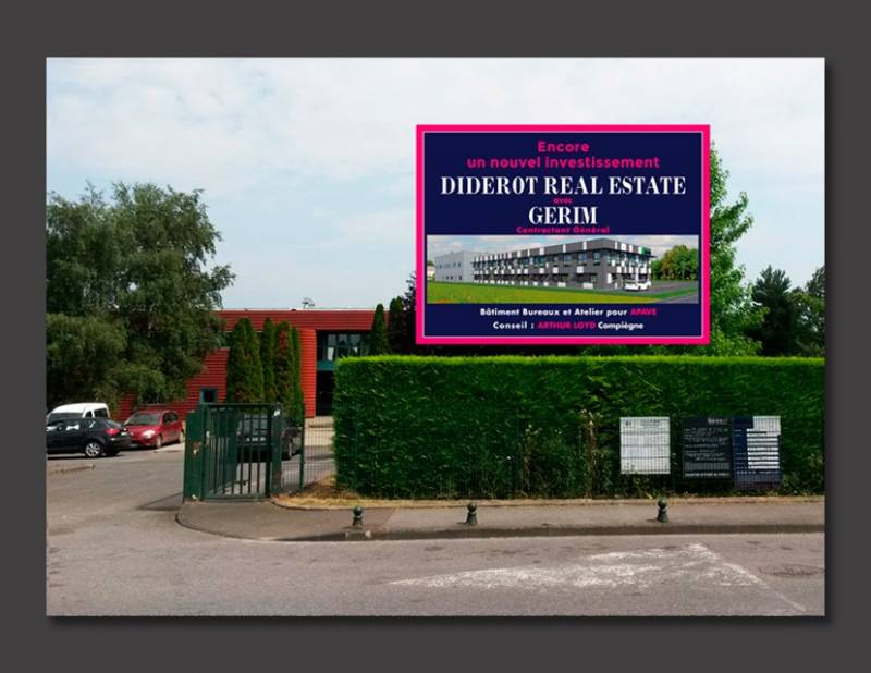 panneau de chantier 4x3