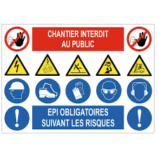 panneau de chantier